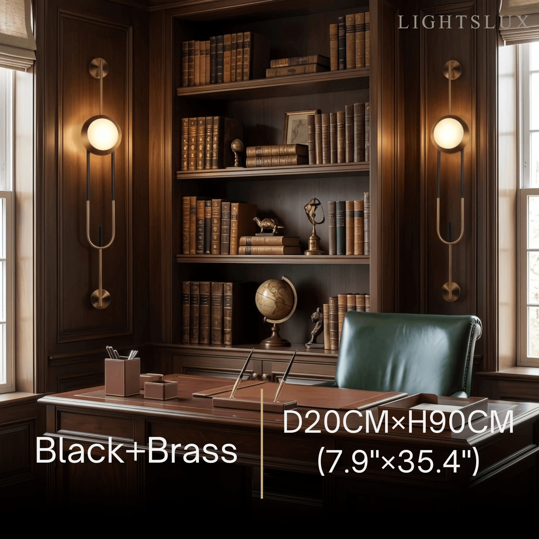 Irondale Industrial Pendant Wall Lamp -- Metal Black Brass for Bedroom Living Room Dining Room