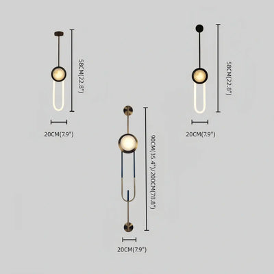 Irondale Industrial Pendant Wall Lamp -- Metal Black Brass for Bedroom Living Room Dining Room Size