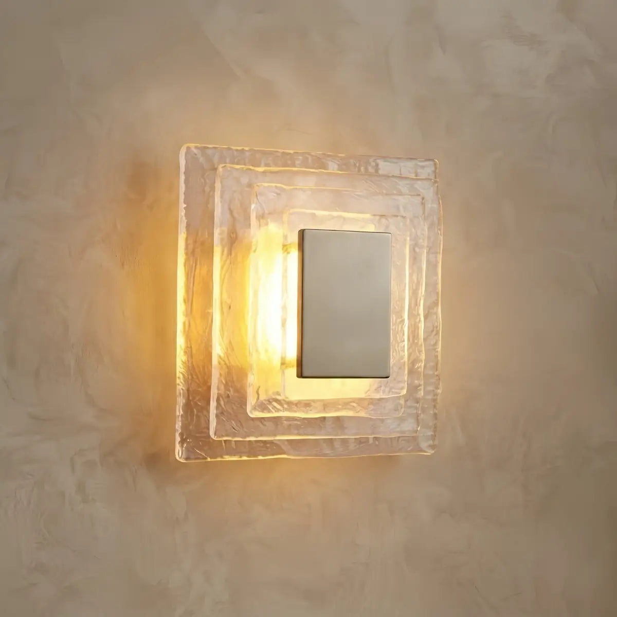 Velora Elegant Wall Light -- Layered Murano Glass