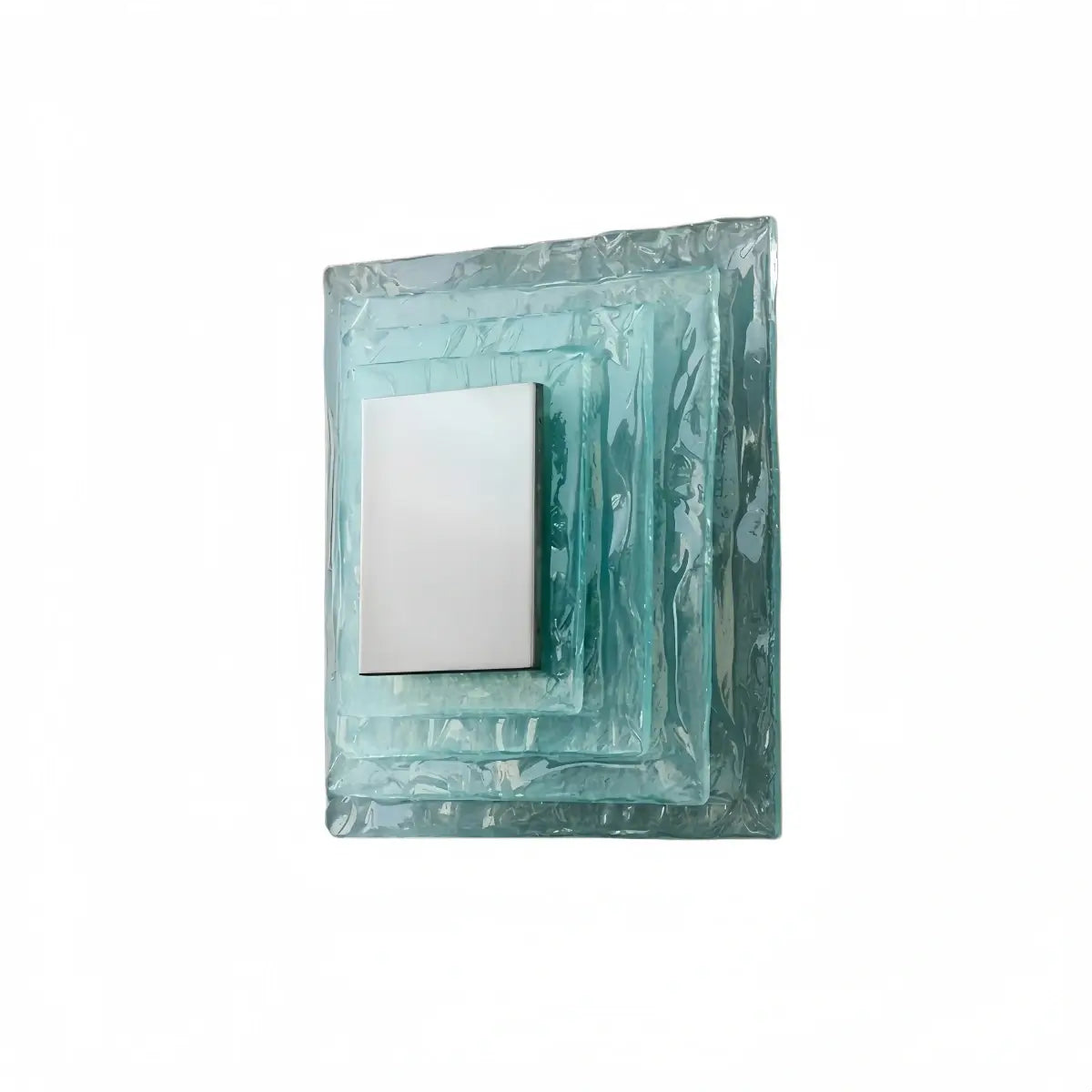 Blue Velora Elegant Wall Light -- Layered Murano Glass for Living Room