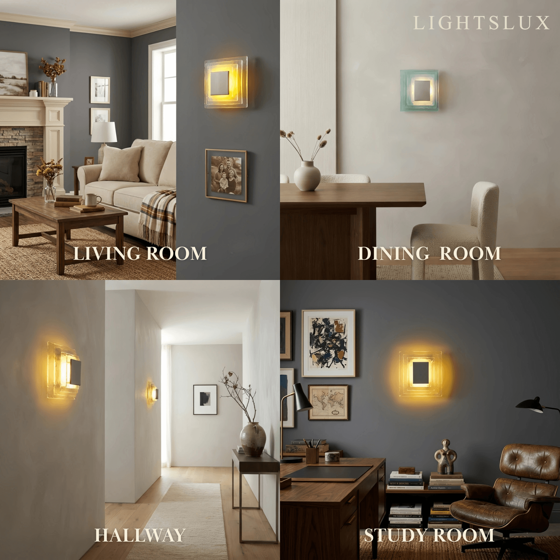 Velora Elegant Wall Light -- Layered Murano Glass for Living Room