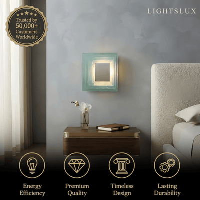 Velora Elegant Wall Light -- Layered Murano Glass