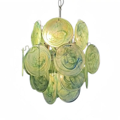 Vetro Art Deco  Chandelier -- Dimmable 3-Color Change -for_green