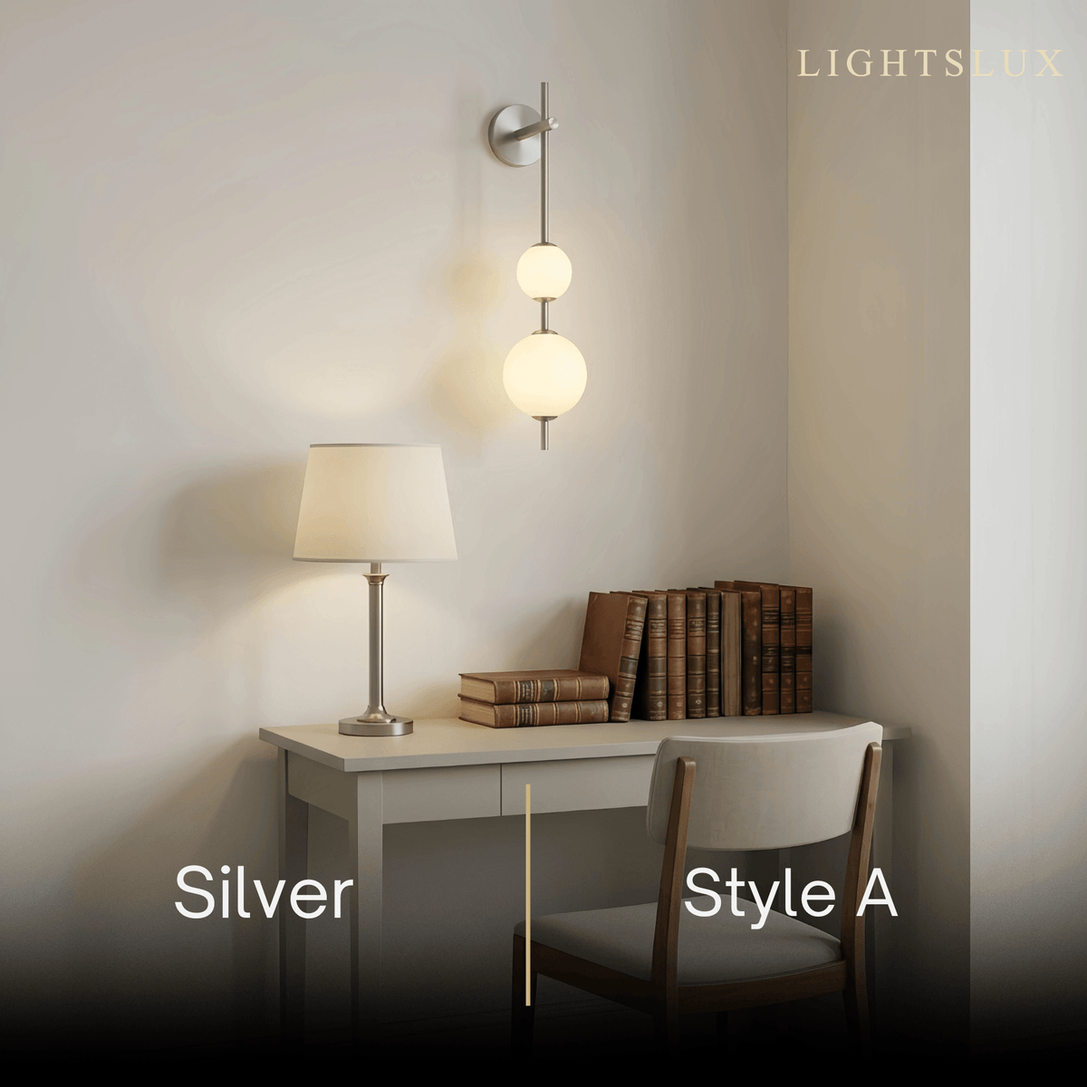 Vivara Modern Alabaster Wall Lamp -- Spheres for Living Room