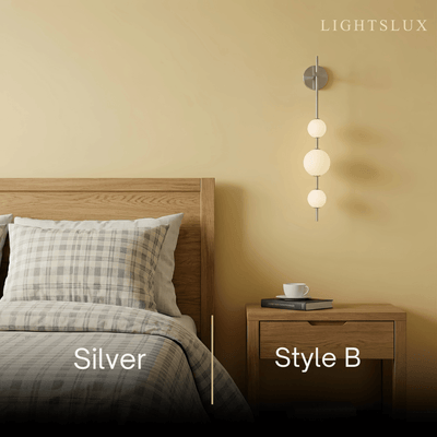 Vivara Modern Alabaster Wall Lamp -- Spheres for Living Room