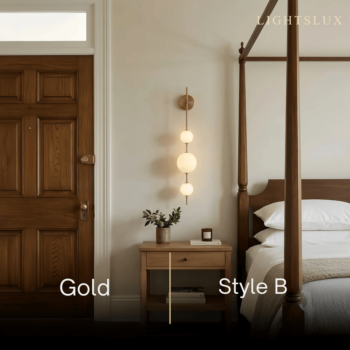 Vivara Modern Alabaster Wall Lamp -- Spheres for Living Room