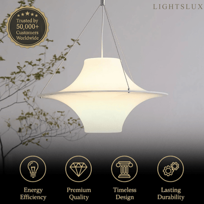 Vivara Modern Pendant Light - Acrylic with 30W LED - 3 Sizes for Living Room