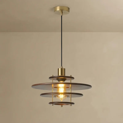 Irondale Vintage  Metal & Wood Pendant Light  for Dining Room