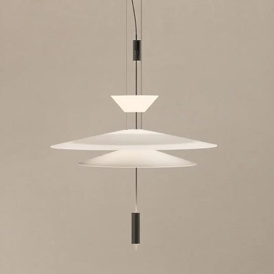 Nebula Modern Acrylic Chandelier – Multi-Tier Disc for T