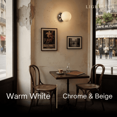 Crema Modern Glass Wall lamp – Globe Iron for BEI