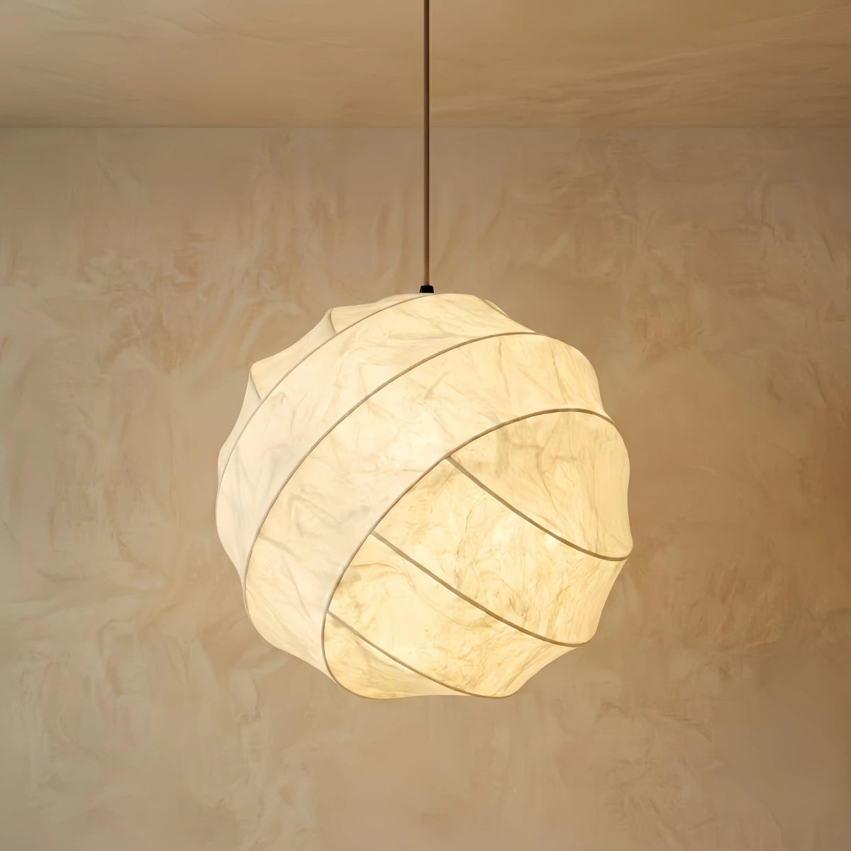 Sandora_Silk_Pendant_Light_--_White_Natural_Mulberry_for_Light