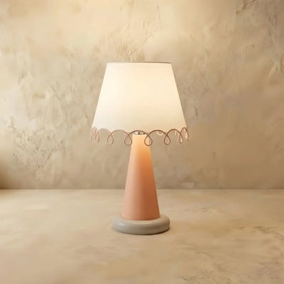 Morandia Nordic Table Lamp--Metal and Fabric for Study Room