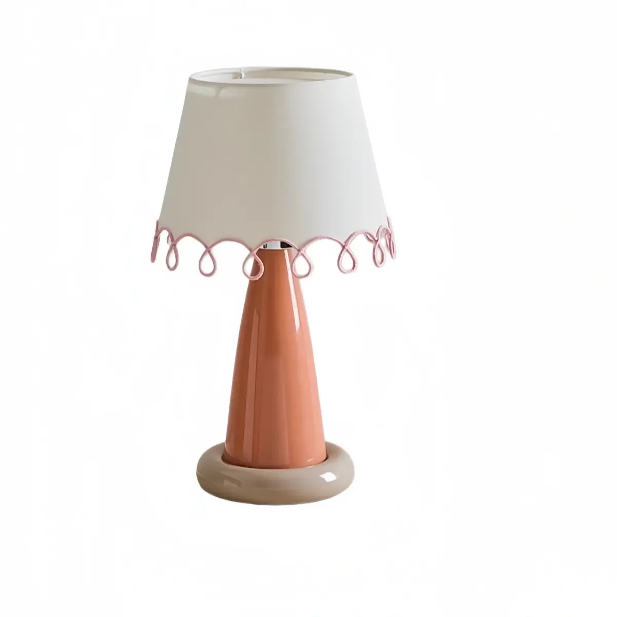  Nordic Table Lamp--Metal and Fabric for Study Room