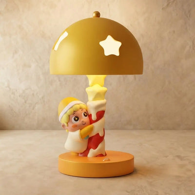 Cartoon Table Lamp --Cute Resin Night Light for Kids Room Bedside