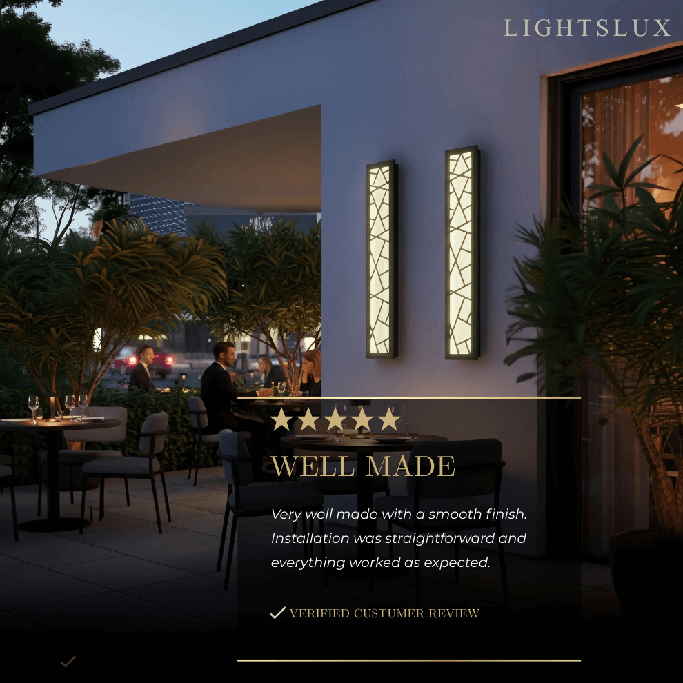 Art Deco Waterproof Wall Light in 8 Size for Yard/Terrace