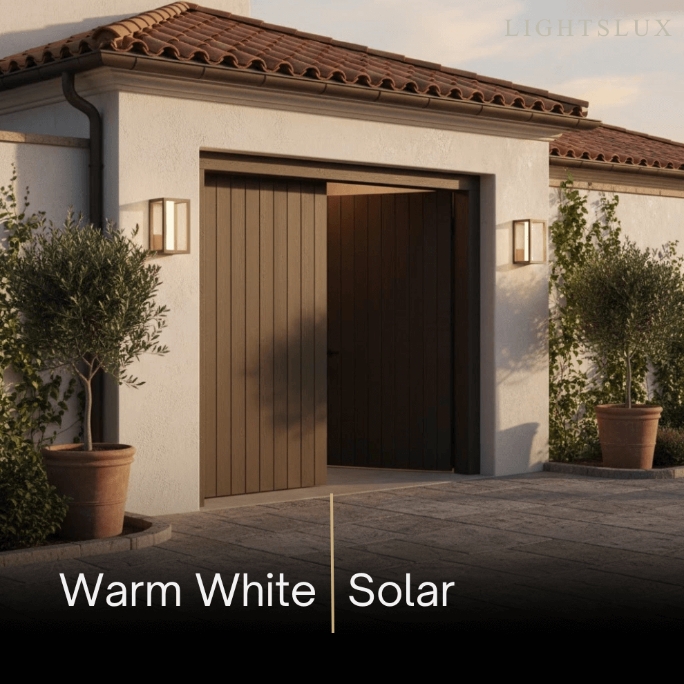 Modern Outdoor Solar Wall Light-Waterproof for Yard/Lawn