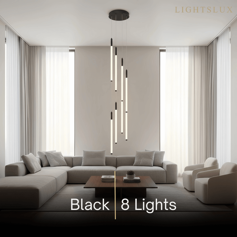 Nebula Multi-Tier Modern Chandelier - Waterfall Design for Staircases & High Ceilings