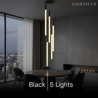 Nebula Multi-Tier Modern Chandelier - Waterfall Design for Staircases & High Ceilings
