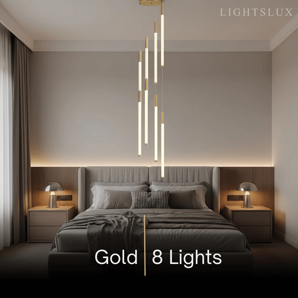 Nebula Multi-Tier Modern Chandelier - Waterfall Design for Staircases & High Ceilings