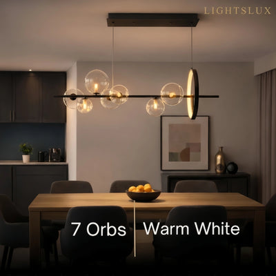 Nebula Minimalistische Pendelleuchte – Nordische Deckenleuchte für Esszimmer/Kücheninsel