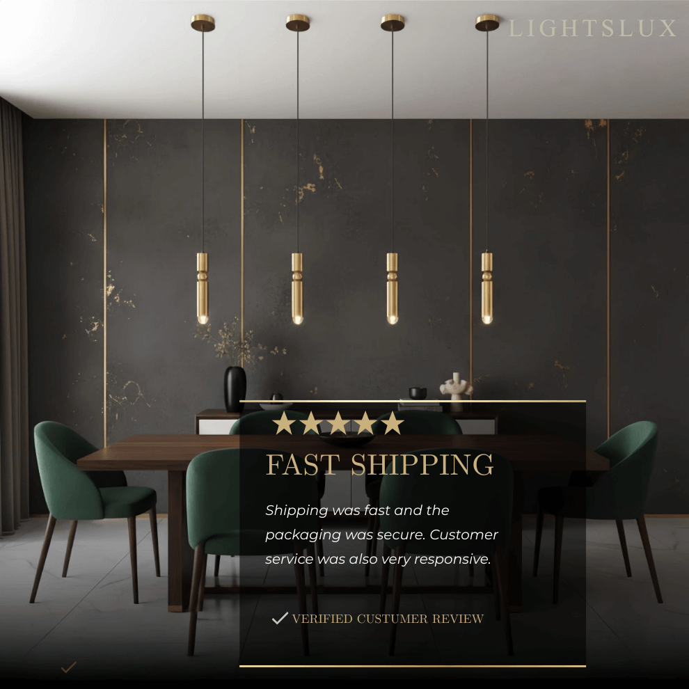 Modern Gold Pendant Light with Soft Warm Glow for Contemporary Interiors