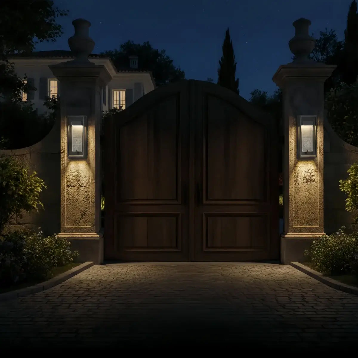 Modern Outdoor Wall Sconce Light with Crystal for Patio