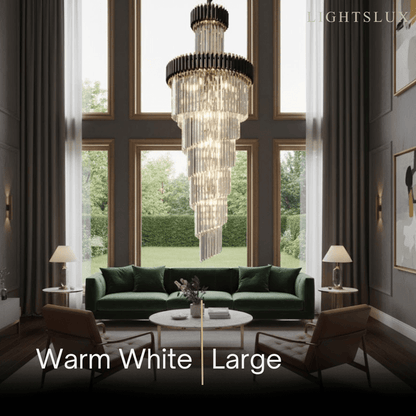 Excelis_Luxury_Cone_Crystal_Chandelier