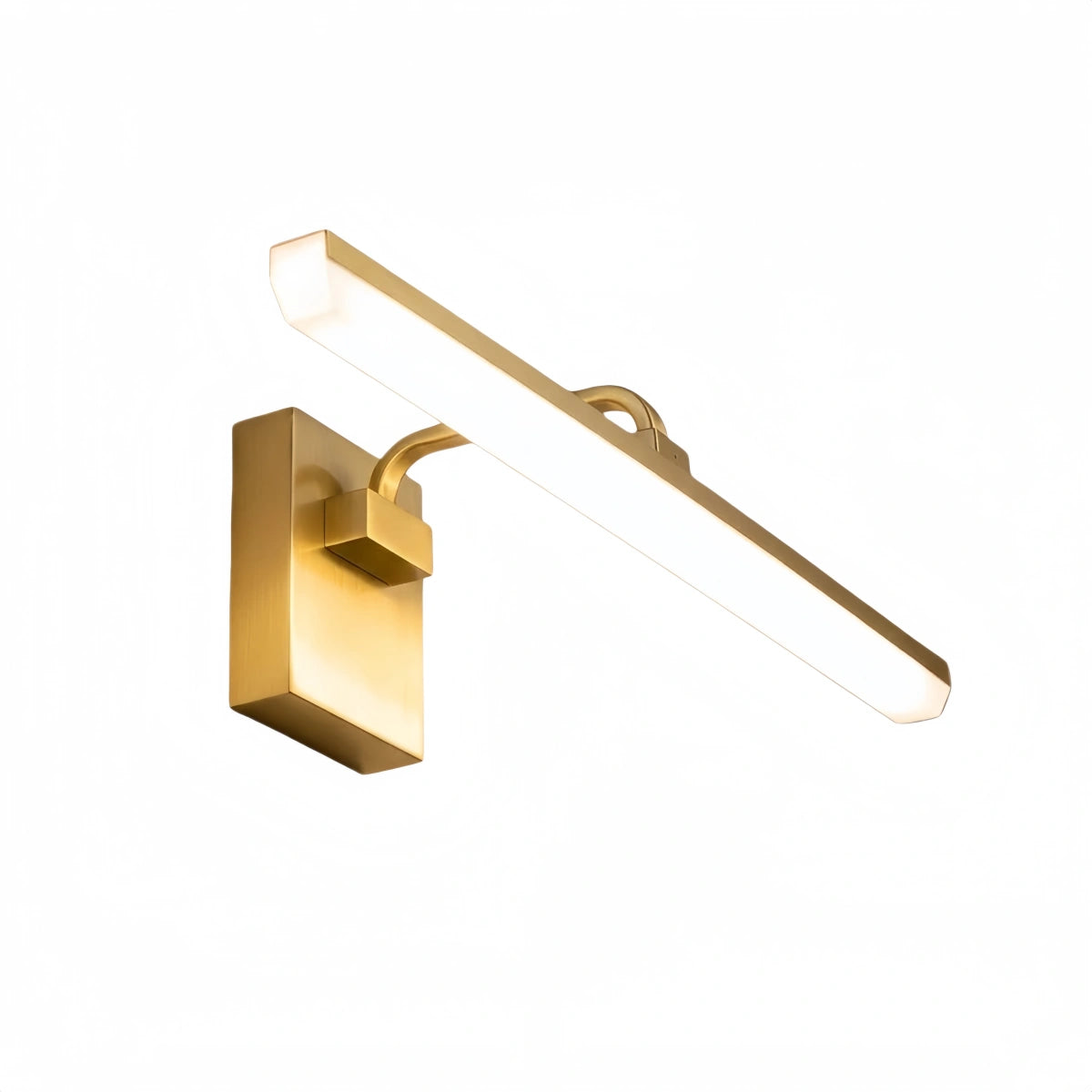 Arcato Modern Vanity Light – Horizontal Light Bar in Matte Black/Brushed Gold for Bathroom
