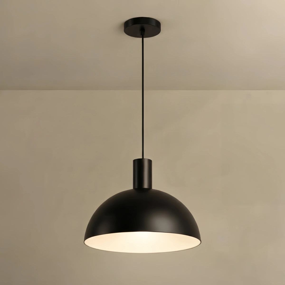 Pendant Light – Solid Brass in Brushed Gold/Black Matte for Dining Room