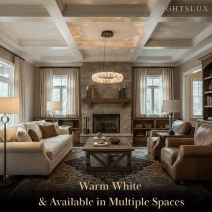 Rose Gold Crystal Chandelier – Exquisite Crystals with Warm Ambient Glow