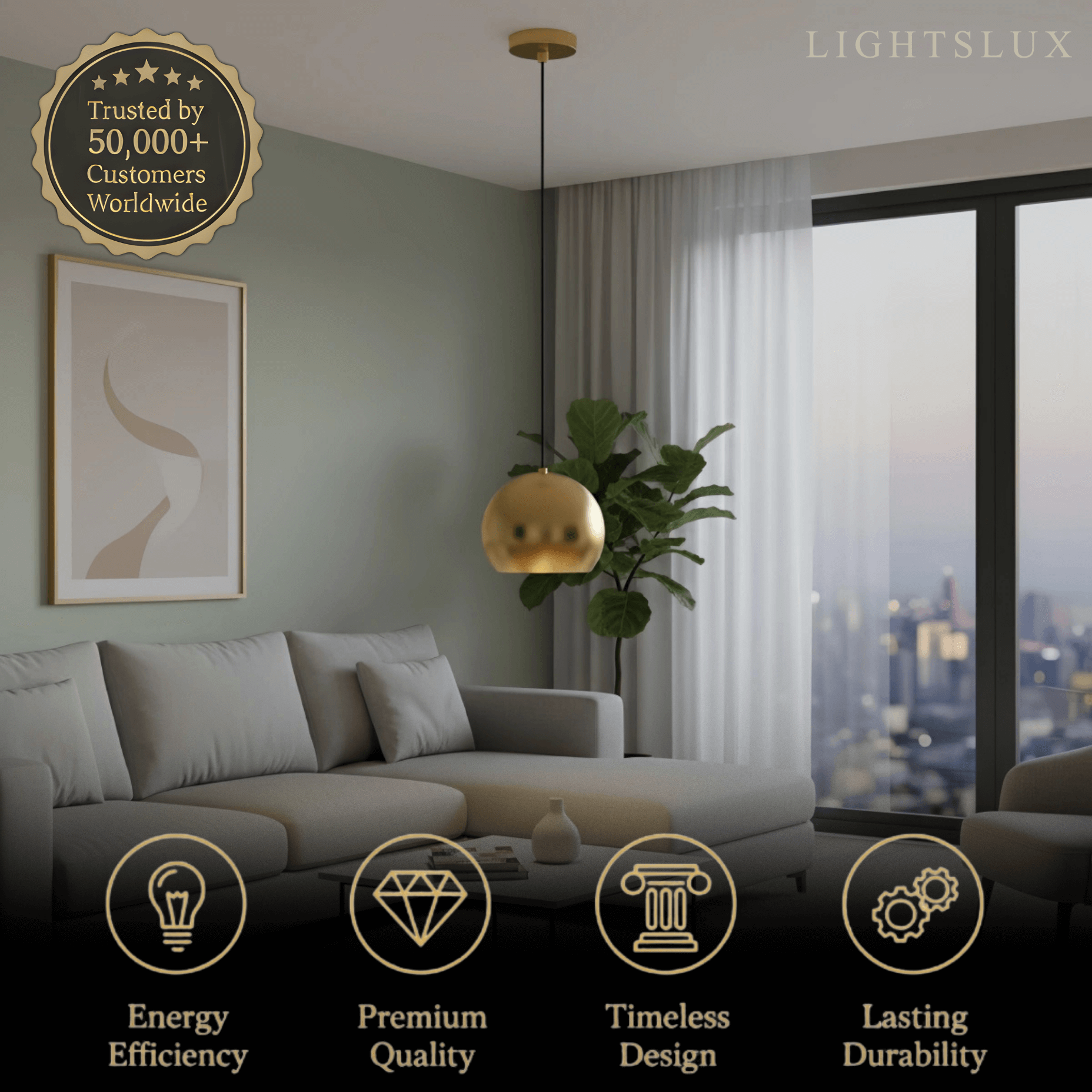 Excelis_Modern_Dome_Pendant_Light