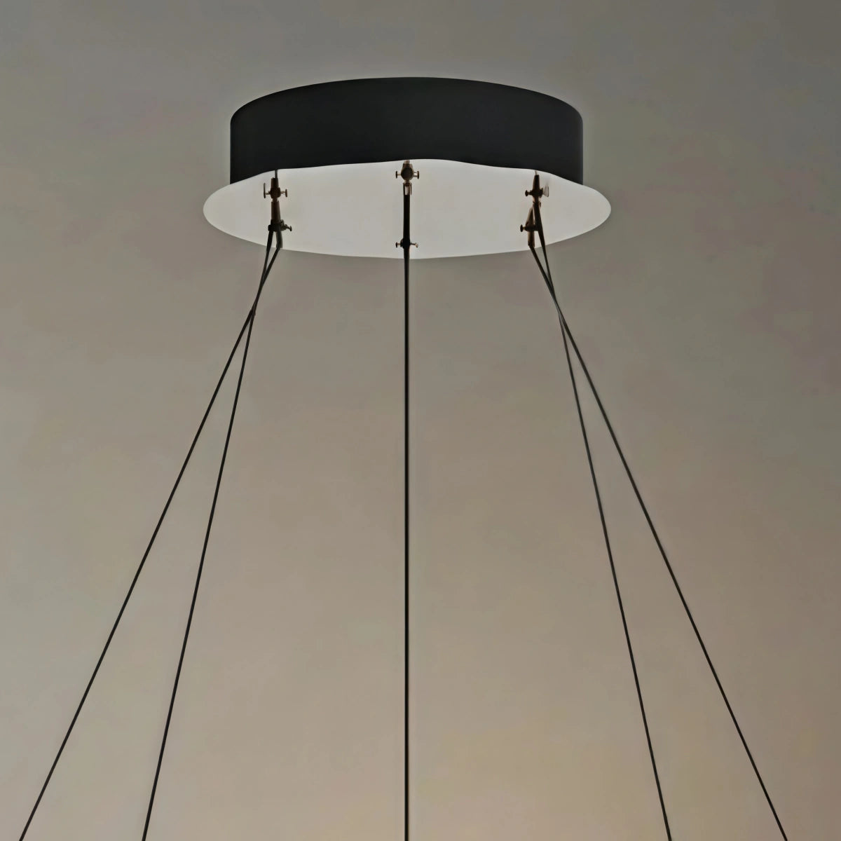 Mid-Century Tiered Hanging Chandelier