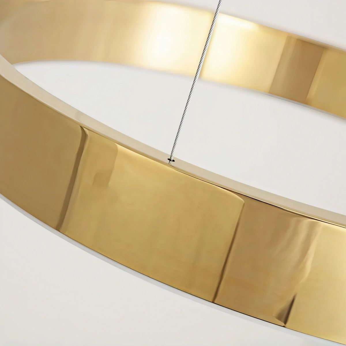 Excelis Modern Floating Gold Ring Pendant