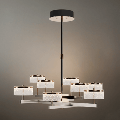 Excelis_Modern_Luxury_Tiered_Gold_Pearl_Black_Chandelier