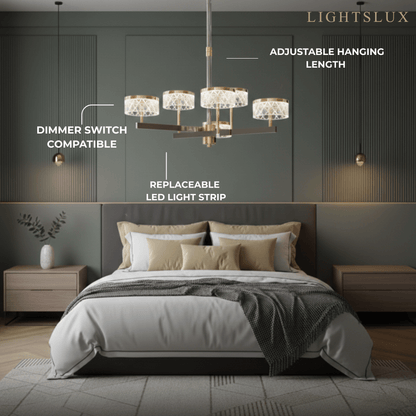 Excelis_Modern_Luxury_Tiered_Gold_Pearl_Black_Chandelier