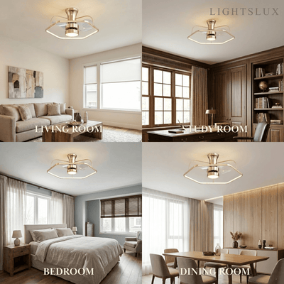 Excelis_Geometric_Ceiling_Light_with_Fan_Gold