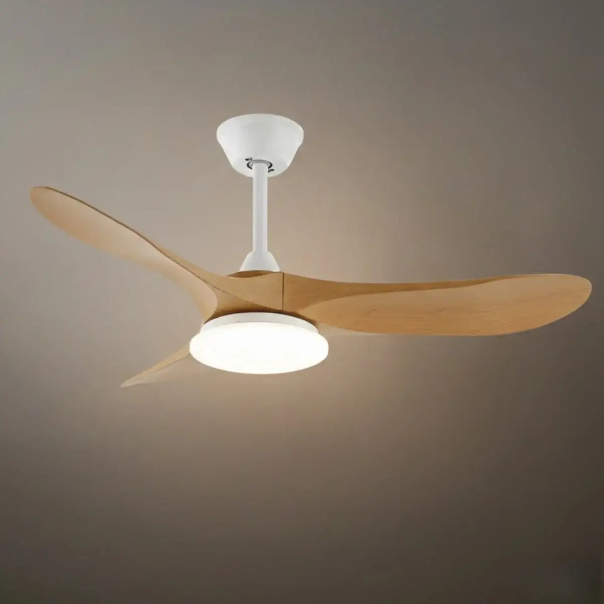 Zenno Modern Wood Ceiling Fan Light