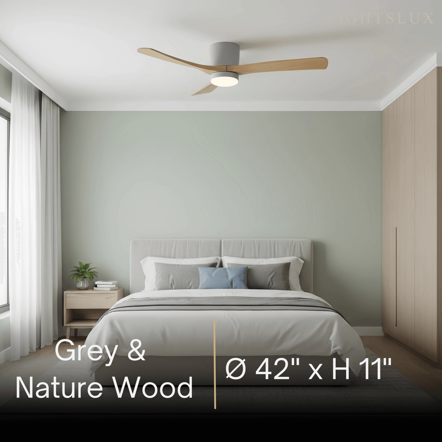 Lunara Nordic Ceiling Fan Light