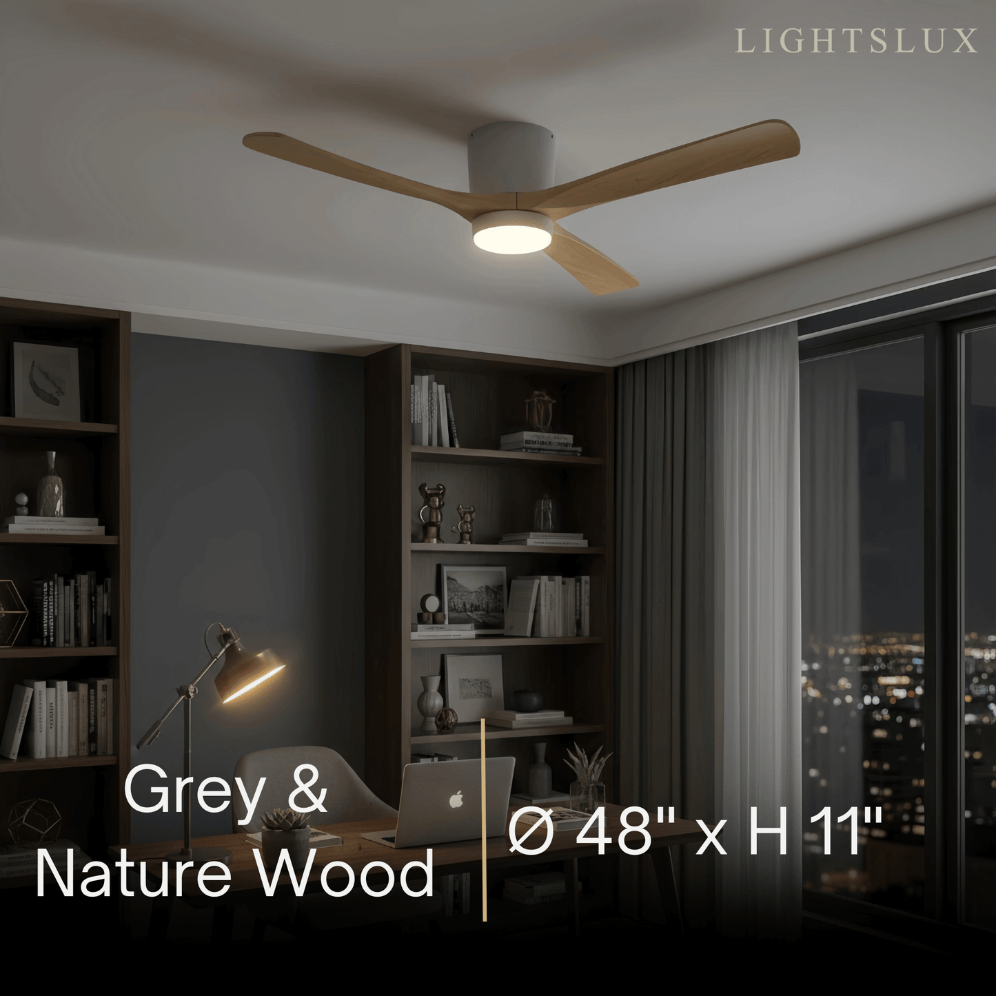 Lunara Nordic Ceiling Fan Light