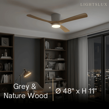 Lunara Nordic Ceiling Fan Light