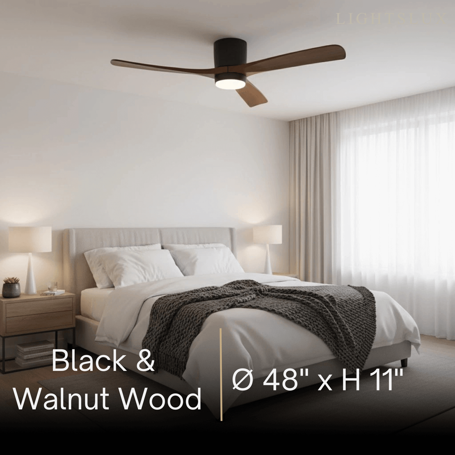 Lunara Nordic Ceiling Fan Light