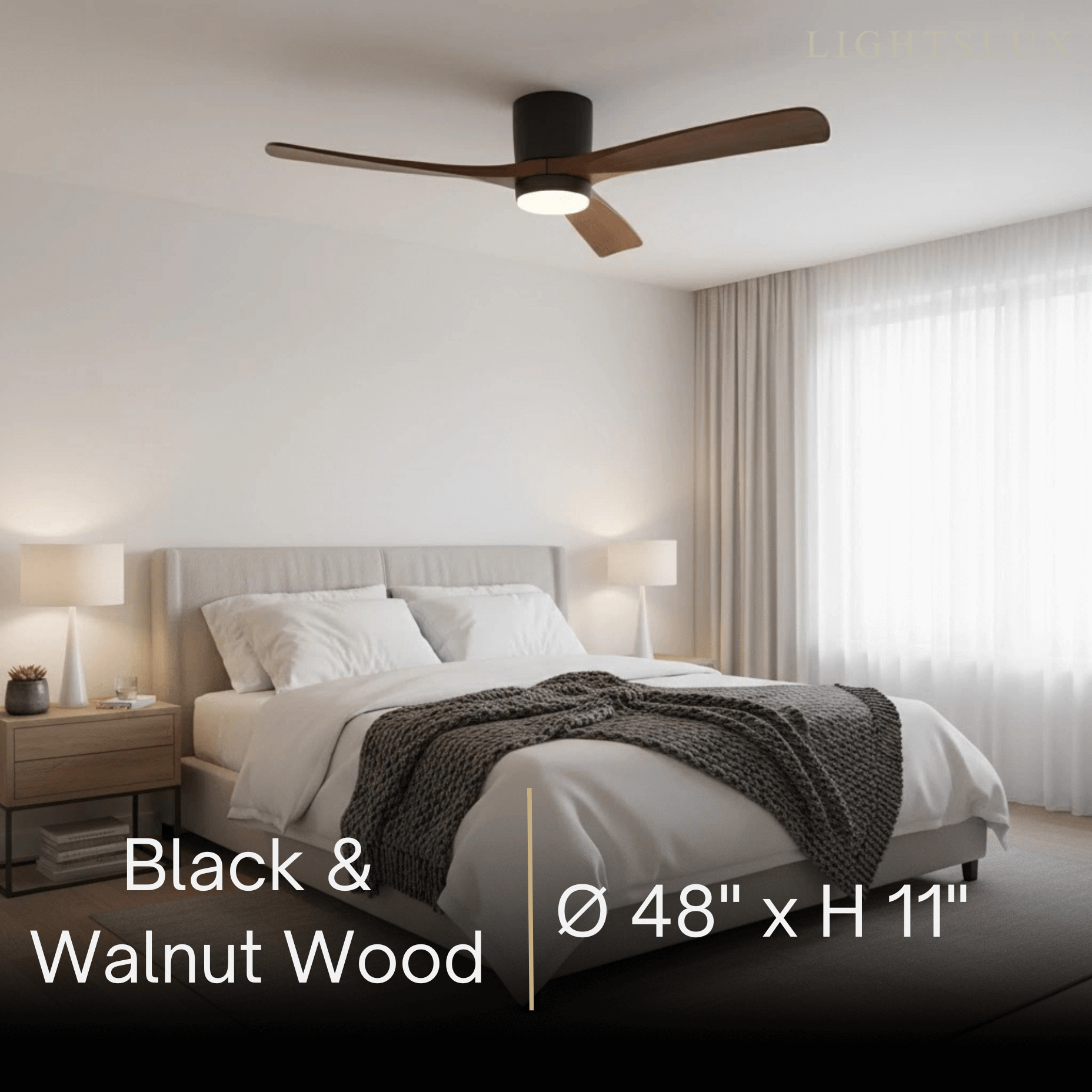 Lunara Nordic Ceiling Fan Light