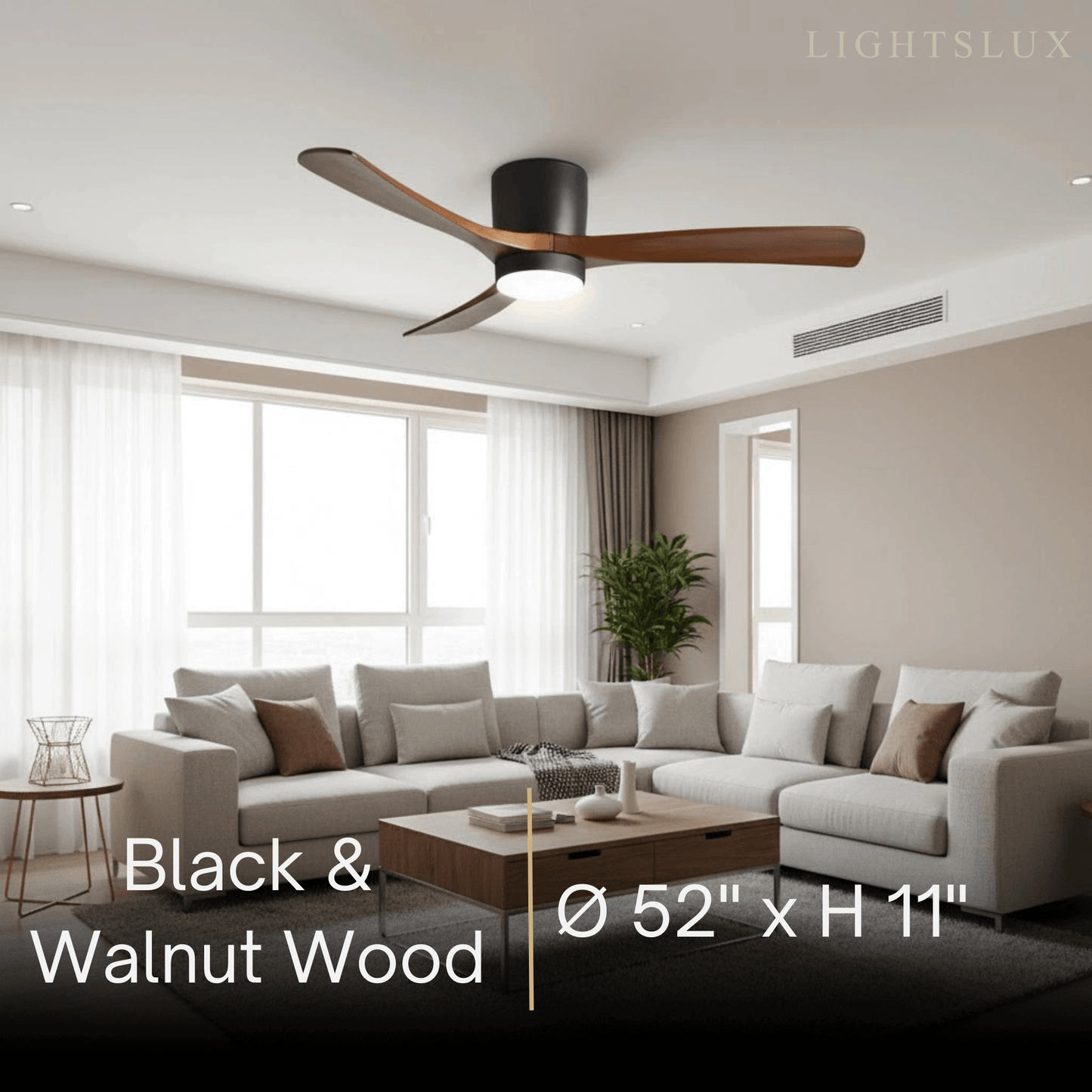 Lunara Nordic Ceiling Fan Light