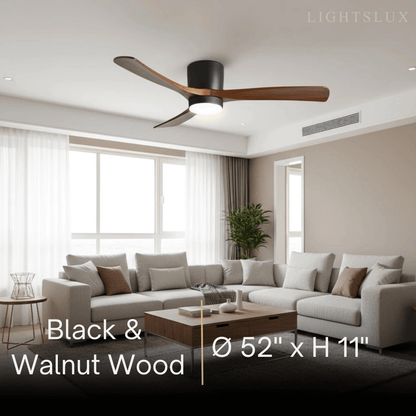 Lunara Nordic Ceiling Fan Light