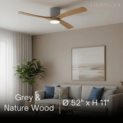 Lunara Nordic Ceiling Fan Light