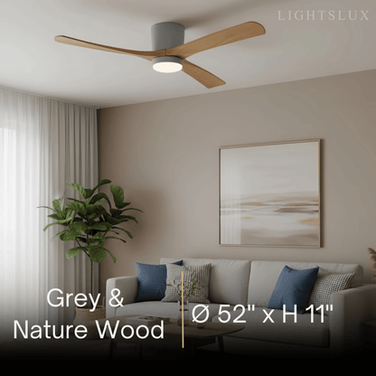 Lunara Nordic Ceiling Fan Light