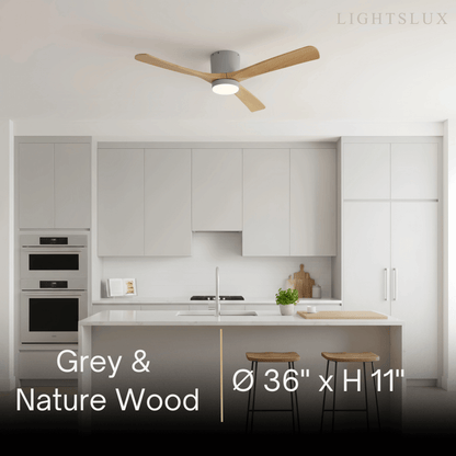 Lunara Nordic Ceiling Fan Light