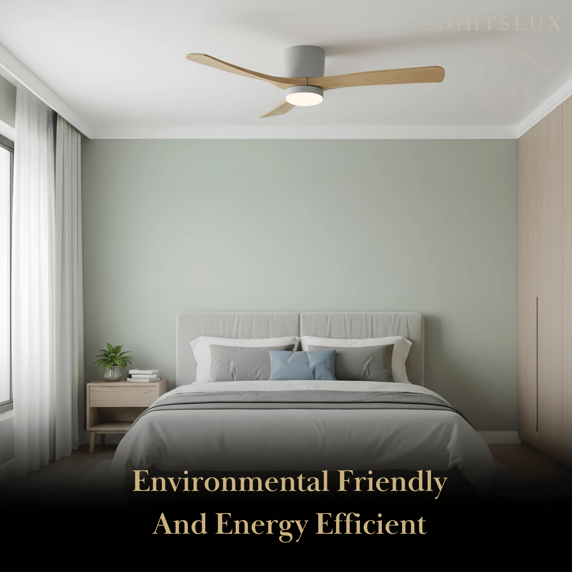 Lunara Nordic Ceiling Fan Light