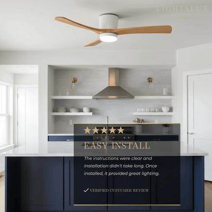 Lunara Nordic Ceiling Fan Light