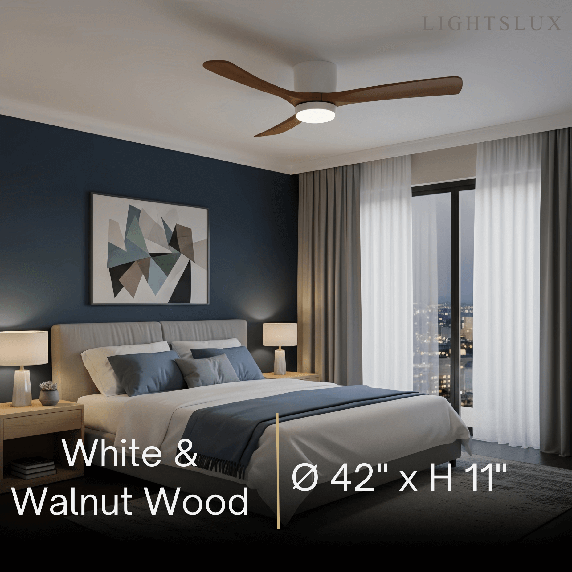 Lunara Nordic Ceiling Fan Light